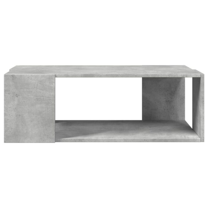 Table basse gris béton 89,5x48x30 cm bois d'ingénierie – Image 2
