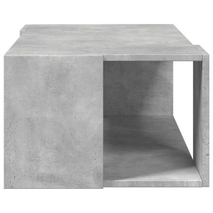 Table basse gris béton 89,5x48x30 cm bois d'ingénierie – Image 3