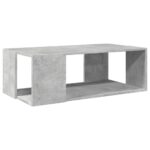 Table basse gris béton 89,5x48x30 cm bois d'ingénierie – Image 4