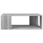 Table basse sonoma gris 89,5x48x30 cm bois d'ingénierie – Image 2