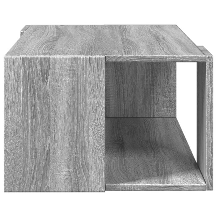 Table basse sonoma gris 89,5x48x30 cm bois d'ingénierie – Image 3
