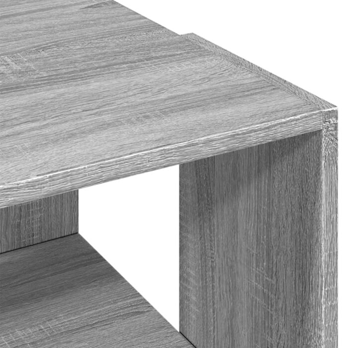 Table basse sonoma gris 89,5x48x30 cm bois d'ingénierie – Image 5