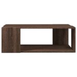 Table basse chêne marron 89,5x48x30 cm bois d'ingénierie – Image 2