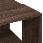 Table basse chêne marron 89,5x48x30 cm bois d'ingénierie – Image 5