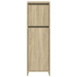 Armoire de salle de bain Chêne sonoma 30x30x95 cm Aggloméré – Image 2