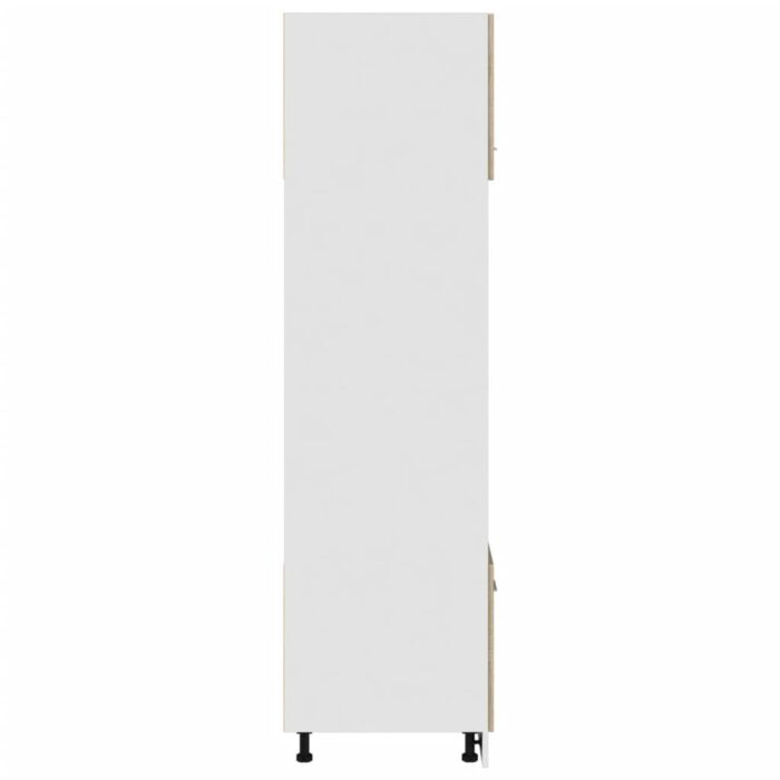 Armoire à micro-ondes "Lyon" Chêne sonoma 60x57x207 cm – Image 4