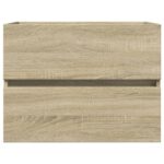 Armoire d'évier Chêne sonoma 60x38,5x45 cm Aggloméré – Image 2