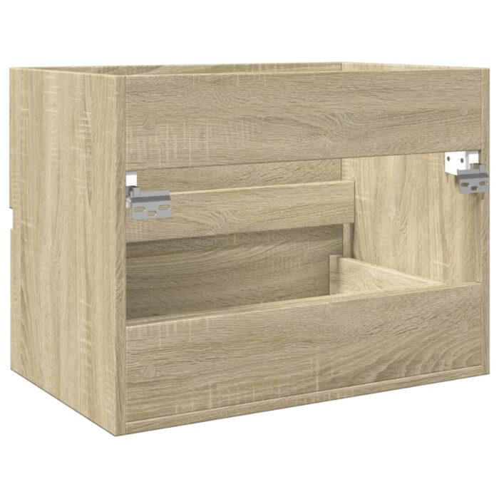 Armoire d'évier Chêne sonoma 60x38,5x45 cm Aggloméré – Image 4