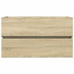 Armoire d'évier chêne sonoma 80x38,5x45 cm Bois d'ingénierie – Image 2