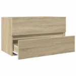 Armoire d'évier chêne sonoma 80x38,5x45 cm Bois d'ingénierie – Image 5