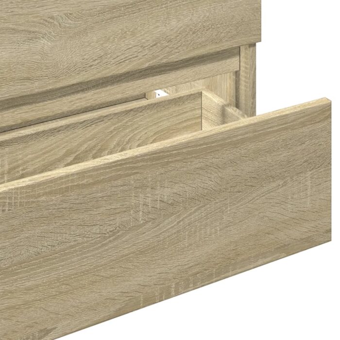 Armoire d'évier chêne sonoma 80x38,5x45 cm Bois d'ingénierie – Image 6
