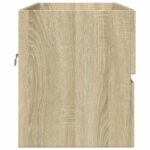 Armoire d'évier Chêne sonoma 90x38,5x45 cm Aggloméré – Image 3