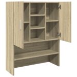 Meuble pour machine à laver Chêne sonoma 70,5x24x90 cm – Image 6