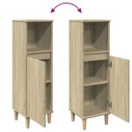 Armoire salle de bain chêne sonoma 30x30x100 cm – Image 5