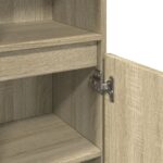 Armoire salle de bain chêne sonoma 30x30x100 cm – Image 6