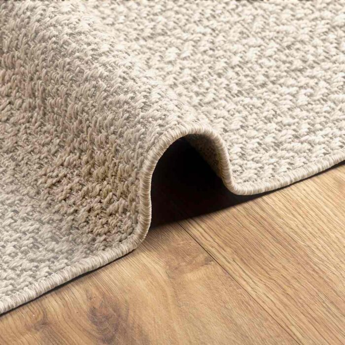 Tapis ZIZUR crème 200x290 cm aspect de jute intérieur extérieur – Image 5