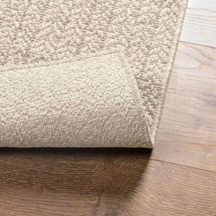 Tapis ZIZUR crème 200x290 cm aspect de jute intérieur extérieur – Image 6