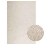 Tapis ZIZUR crème 160x230 cm aspect de jute intérieur extérieur