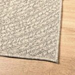 Tapis ZIZUR crème 160x230 cm aspect de jute intérieur extérieur – Image 7