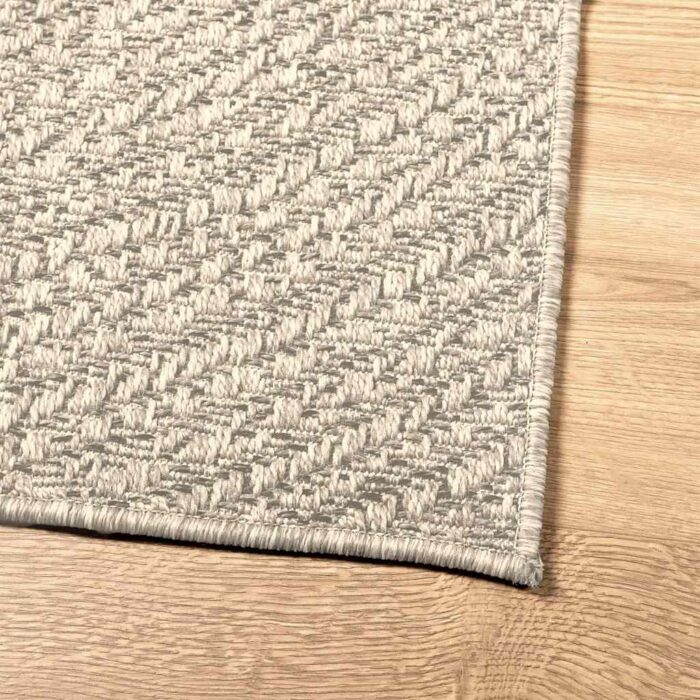 Tapis ZIZUR crème 160x230 cm aspect de jute intérieur extérieur – Image 7