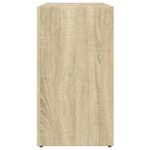 Armoire lavabo de salle de bain chêne sonoma 60x33x60 cm – Image 4