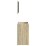 Ensemble de meubles de salle de bain 2 pcs chêne sonoma – Image 4