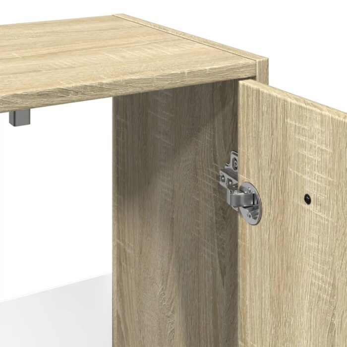 Ensemble de meubles de salle de bain 2 pcs chêne sonoma – Image 6
