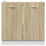 Armoire basse "Lyon" chêne sonoma 80x46x81,5 cm – Image 3