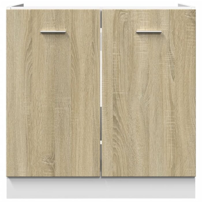 Armoire basse "Lyon" chêne sonoma 80x46x81,5 cm – Image 3