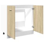 Armoire basse "Lyon" chêne sonoma 80x46x81,5 cm – Image 8