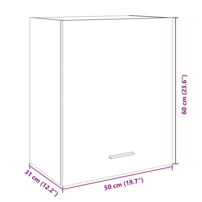 Armoire murale "Lyon" chêne sonoma 50x31x60 cm – Image 10