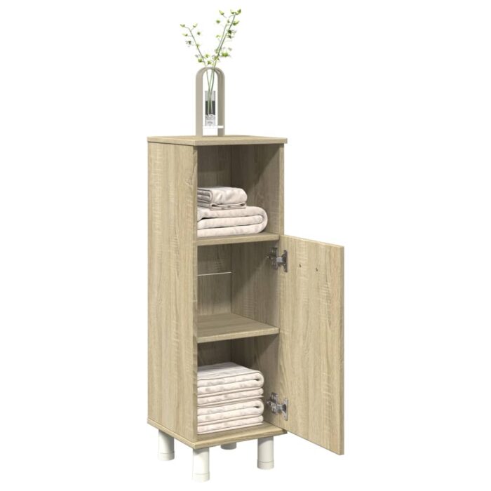 Armoire de salle de bain chêne sonoma 30,5x30x95 cm – Image 1