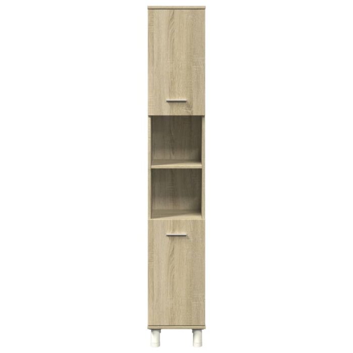 Armoire de salle de bain chêne sonoma 30,5x30x179 cm – Image 2