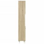 Armoire de salle de bain chêne sonoma 30,5x30x179 cm – Image 3
