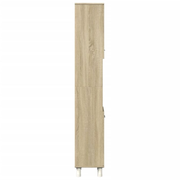 Armoire de salle de bain chêne sonoma 30,5x30x179 cm – Image 3
