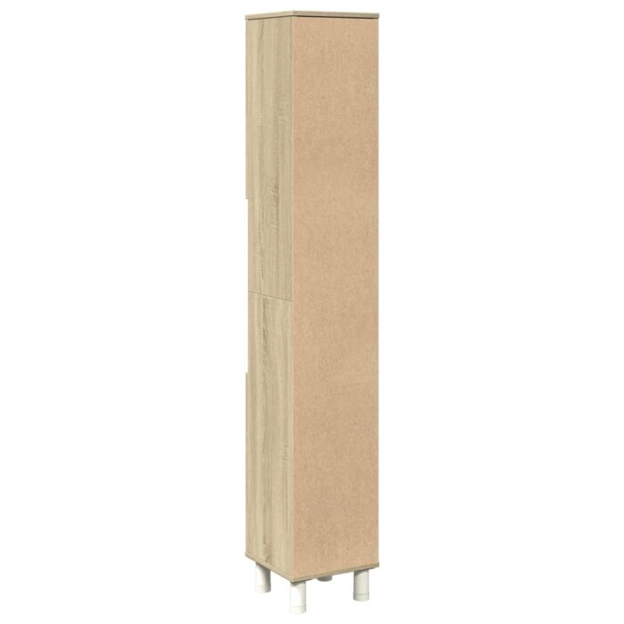 Armoire de salle de bain chêne sonoma 30,5x30x179 cm – Image 4