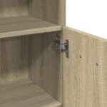 Armoire de salle de bain chêne sonoma 30,5x30x179 cm – Image 6