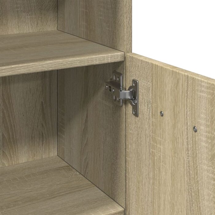Armoire de salle de bain chêne sonoma 30,5x30x179 cm – Image 6