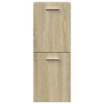 Armoire de salle de bain Chêne sonoma 30x30x80 cm Aggloméré – Image 2