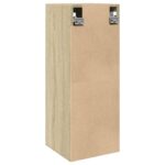 Armoire de salle de bain Chêne sonoma 30x30x80 cm Aggloméré – Image 4