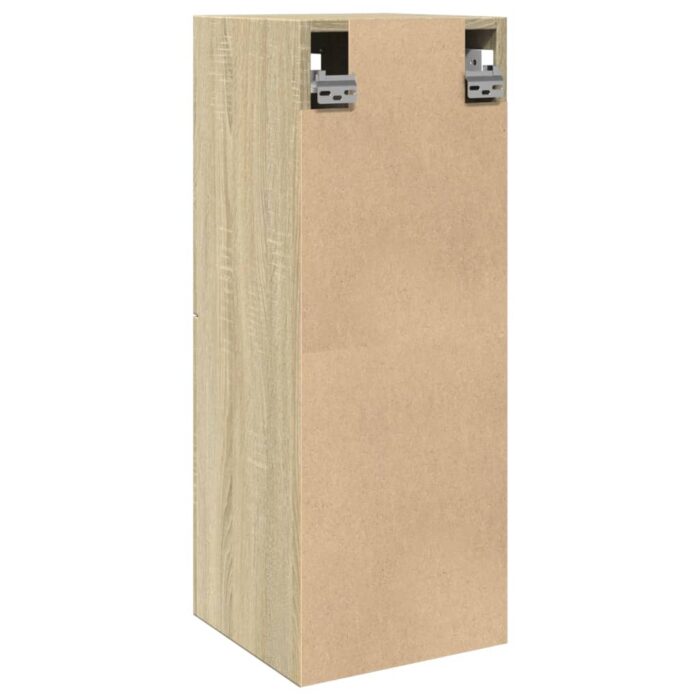 Armoire de salle de bain Chêne sonoma 30x30x80 cm Aggloméré – Image 4