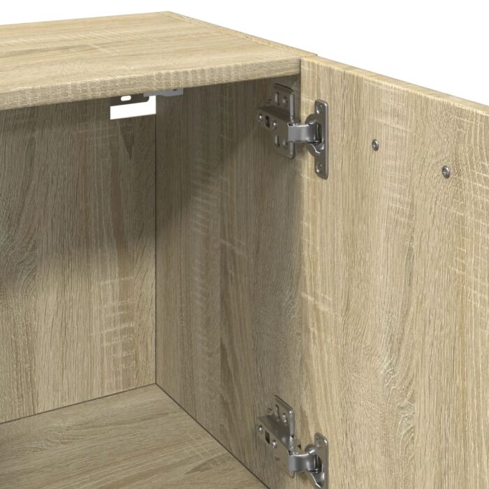 Armoire de salle de bain Chêne sonoma 30x30x80 cm Aggloméré – Image 6