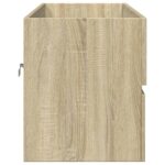Armoire de lavabo de salle de bain chêne sonoma 100x38,5x45 cm – Image 3