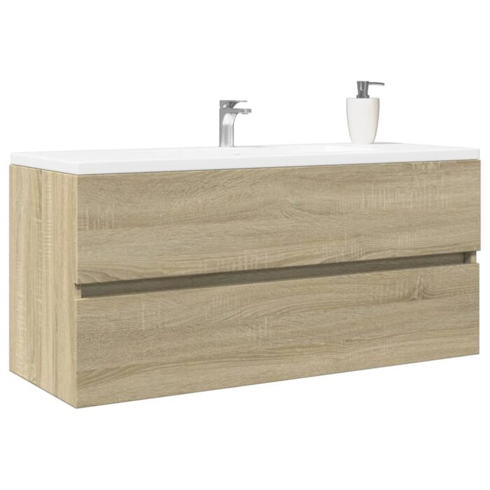 Armoire de lavabo de salle de bain chêne sonoma 100x38,5x45 cm – Image 1