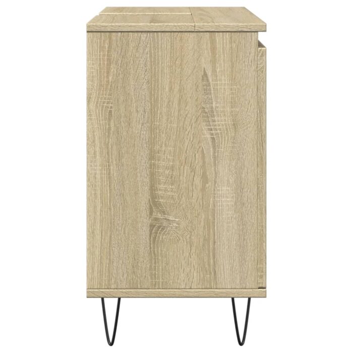 Armoire de bain chêne sonoma 58x33x60 cm bois d'ingénierie – Image 3