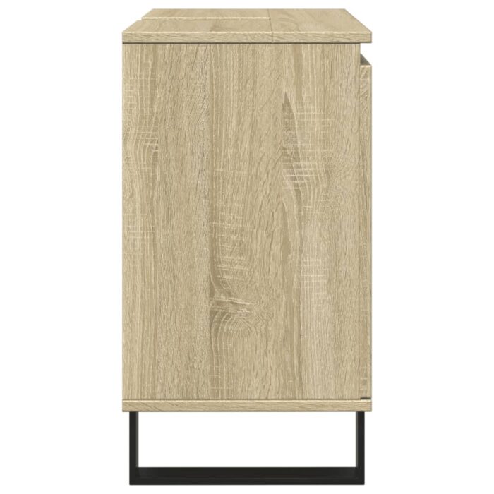 Armoire de bain chêne sonoma 58x33x60 cm bois d'ingénierie – Image 2