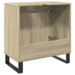 Armoire de bain chêne sonoma 58x33x60 cm bois d'ingénierie – Image 3