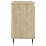 Armoire lavabo de salle de bain chêne sonoma bois d'ingénierie – Image 2