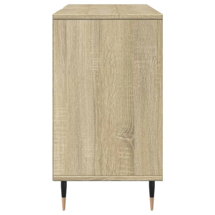 Armoire salle de bain chêne sonoma 80x33x60cm bois d'ingénierie – Image 3