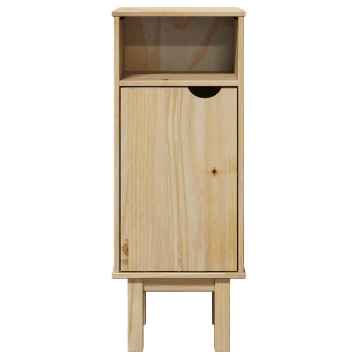 Armoire de salle de bain "OTTA" 35x30x90 cm bois massif de pin – Image 2